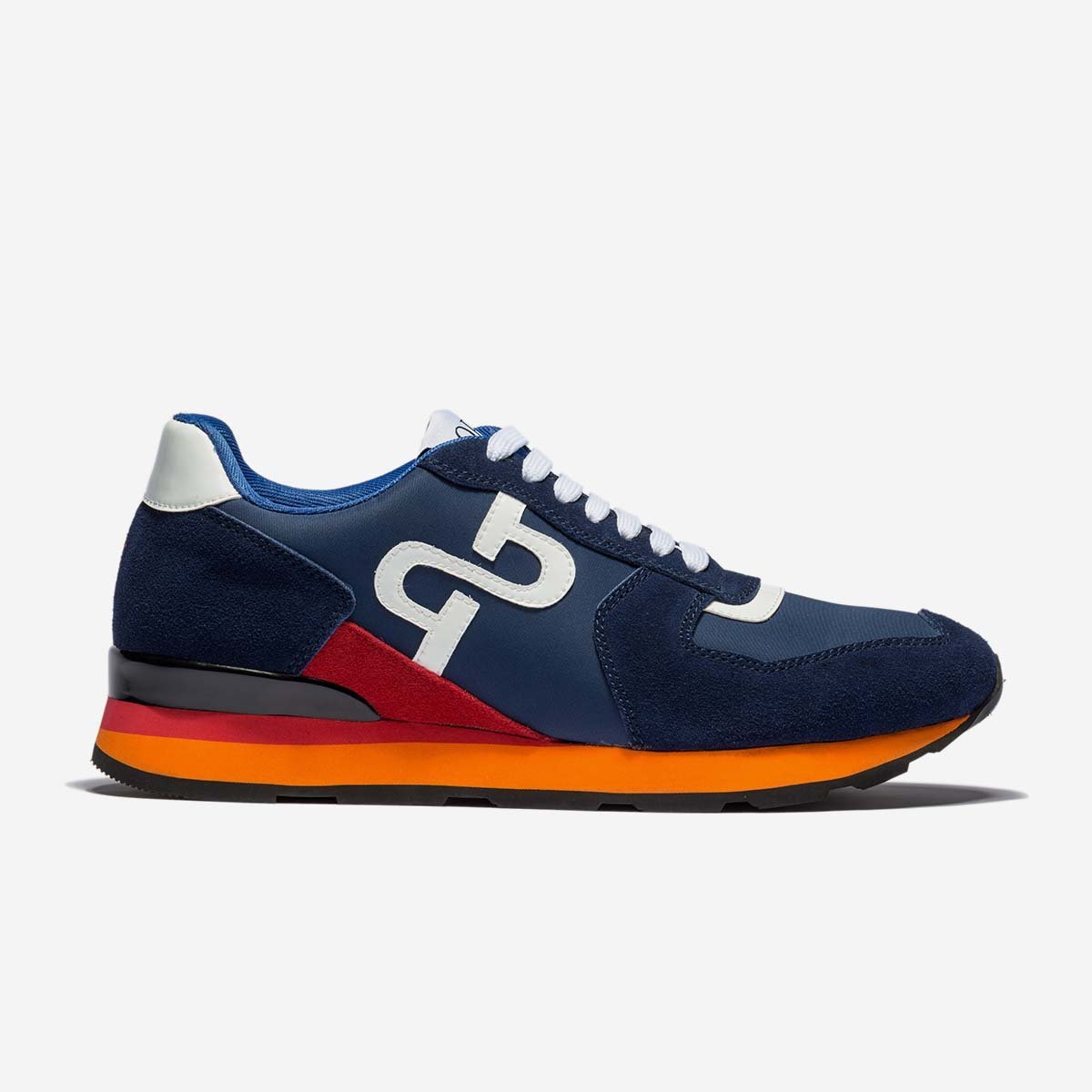 Lace-Up Suede Sneakers Blue – OPP 