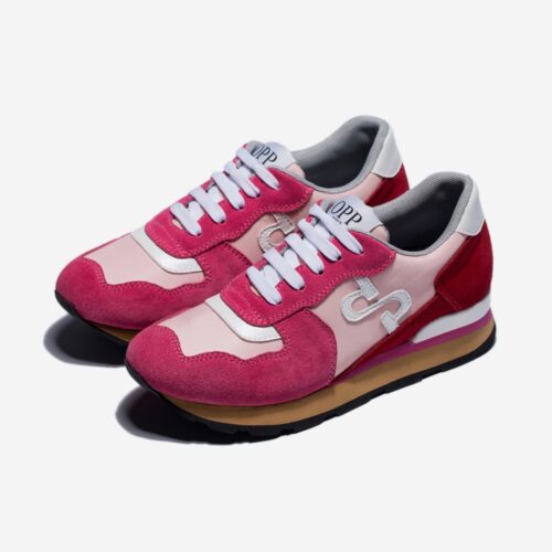Women Lace-Up Suede Sneakers Rose - OPP Official Store
