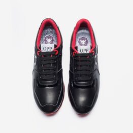 Lace-Up Suede Sneakers Black - Top Sneakers - OPP Official Store (OPP France)