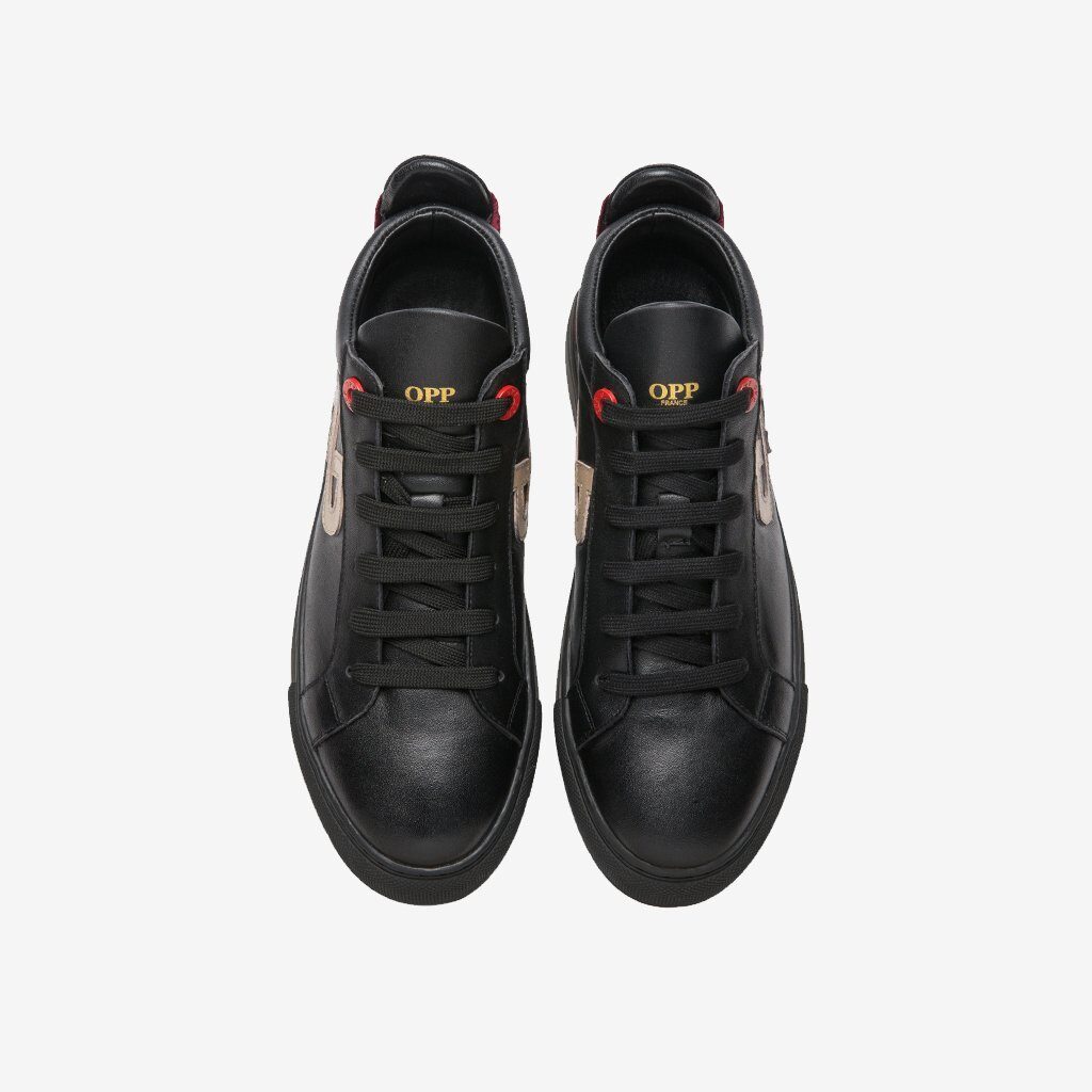 Men High-Top Shoes Black - Image 2