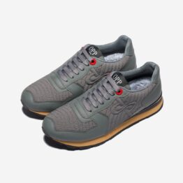 Lace-Up Suede Sneakers Grey - Top Sneakers - OPP Official Store (OPP France)
