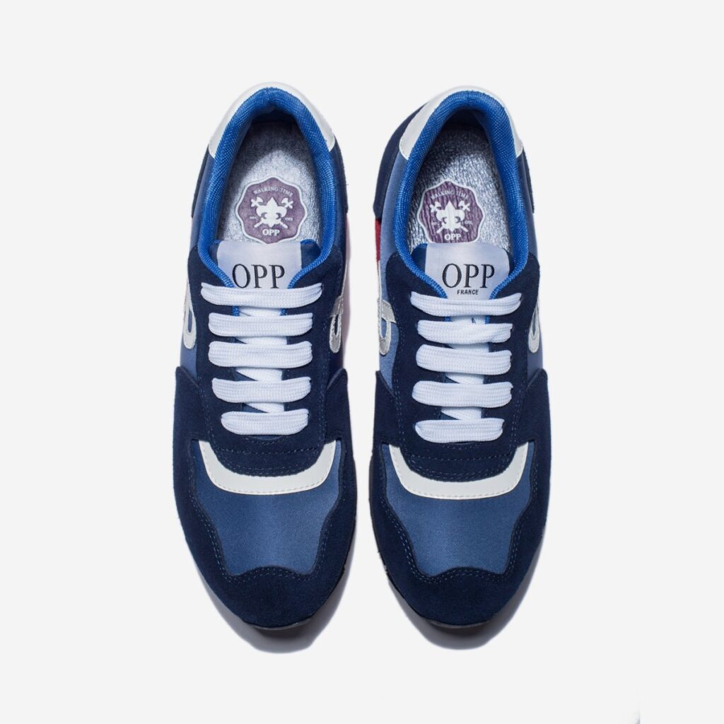 Women Lace-Up Suede Sneakers Blue - Top Women Sneakers - OPP Official Store (OPP France)