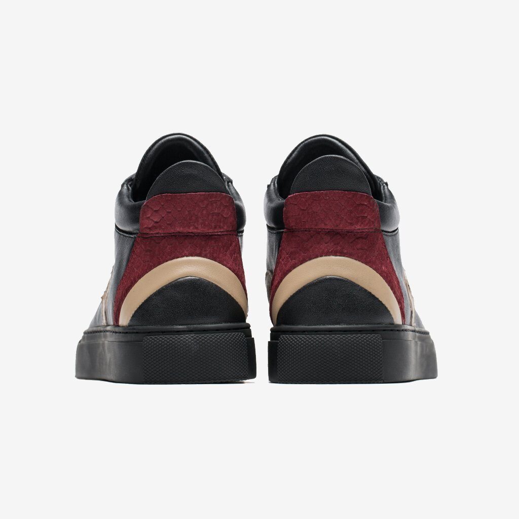 Men High-Top Shoes Black - Image 4