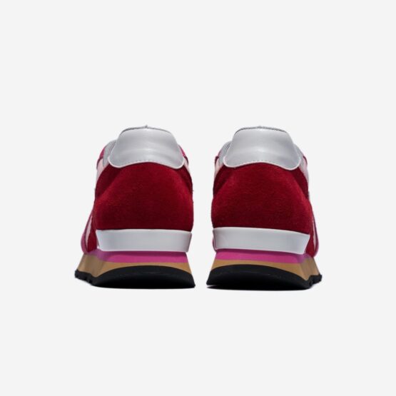 Women Lace-Up Suede Sneakers Rose