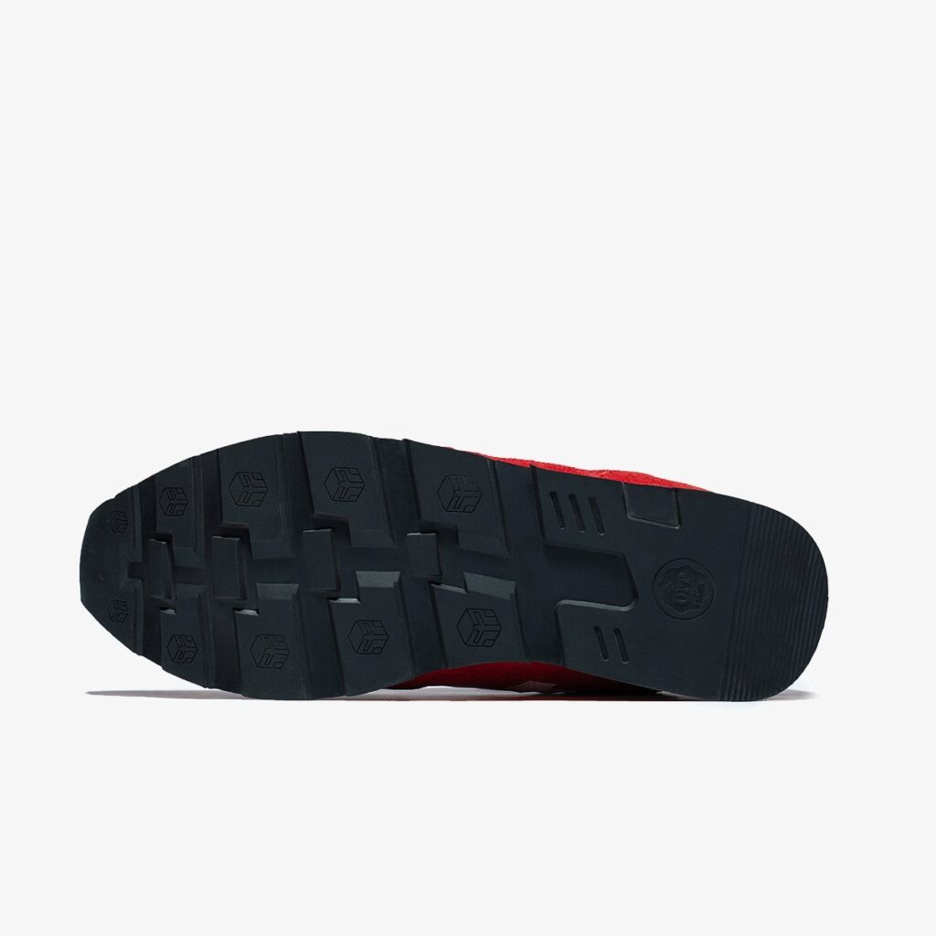 High Top Lace-Up Suede Sneakers Red - Image 6