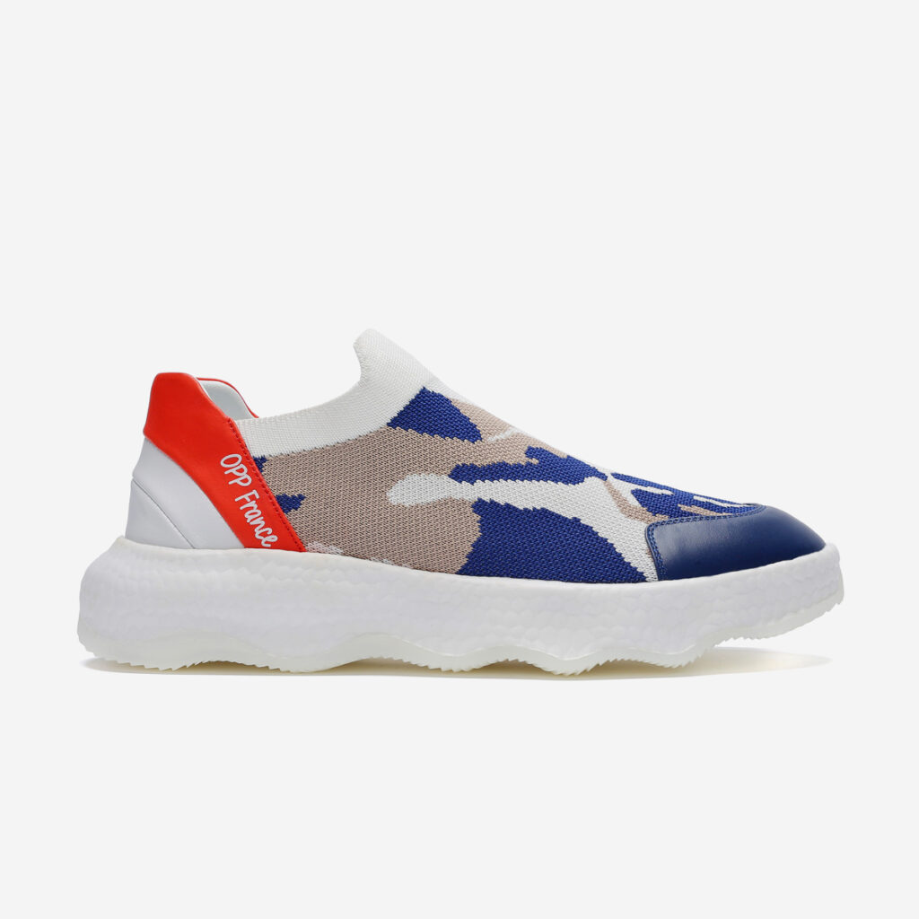 Casual Lace-Up Shoes Blue White
