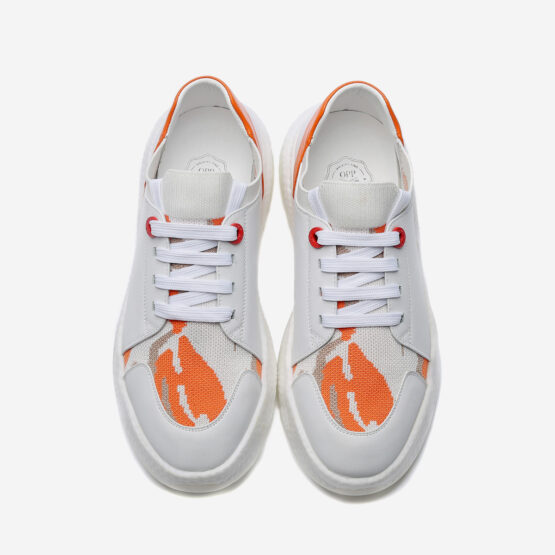 Casual Lace-Up Shoes Orange