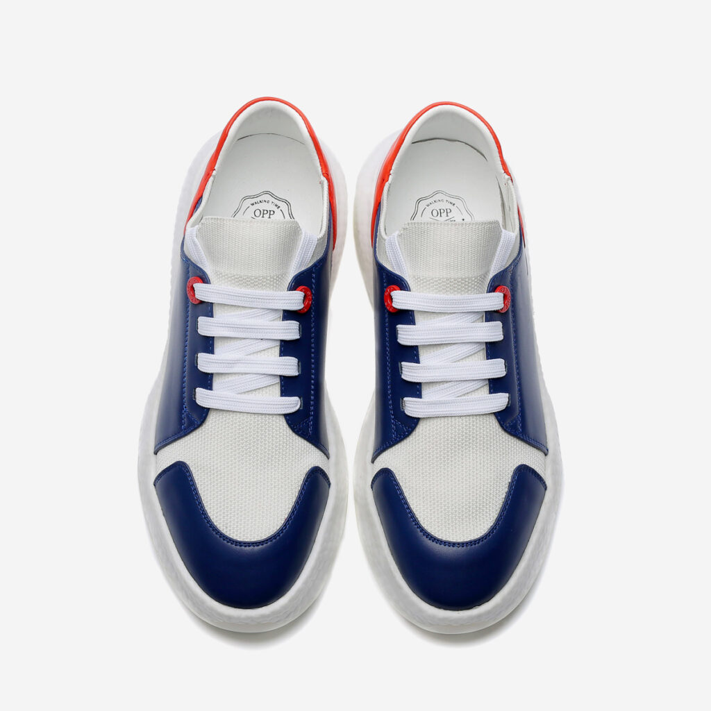 Casual Lace-Up Shoes Blue - Image 2