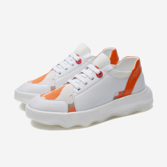 Casual Lace-Up Shoes Orange