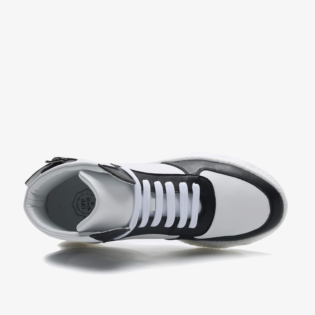 Men High-Top Shoes Black - Image 4