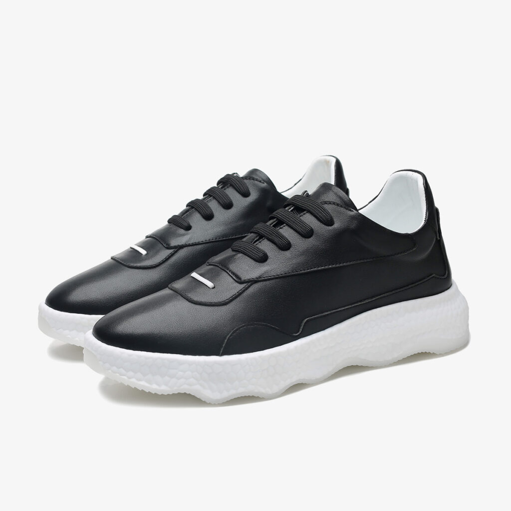 Casual Lace-Up Shoes Black - Image 6