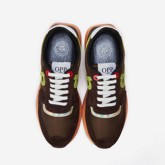Lace-Up Suede Sneaker Chocolate