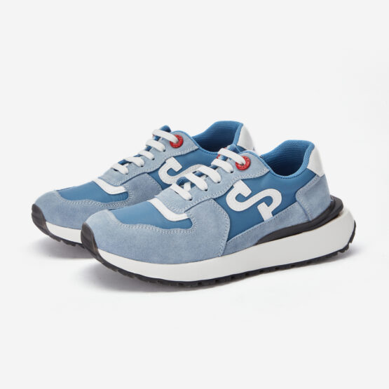 Women Lace-Up Suede Sneaker Haze blue