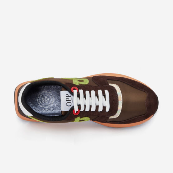 Lace-Up Suede Sneaker Chocolate