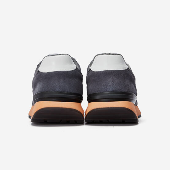 Lace-Up Suede Sneaker Gray