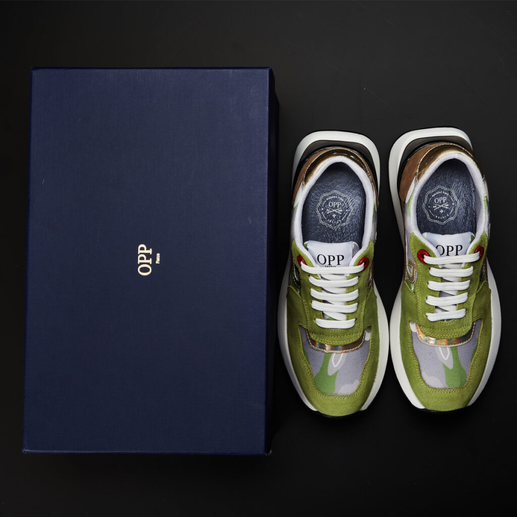 Women Lace-Up Suede Sneaker Tea green - Image 7